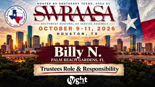 Billy N. – Trustees' Role & Responsibility | 2026 SWRAASA | Houston, TX