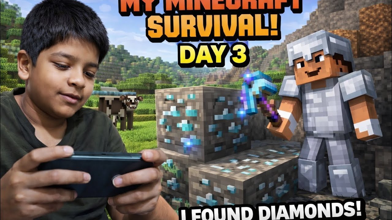 Minecraft Survival series diamond - YouTube