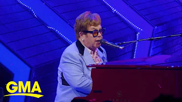 Sir Elton John honors 25th anniversary of ‘The Lion King’ on Broadway l GMA
