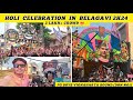 Holi celebration in belagavi 2k24  pg boys edition full blast  holi2k24