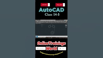 Level Up Your AutoCAD Skills with the Array Command Class 14-5 | #OnlineTrainingsWorld