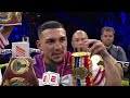 "I'll fight Terence Crawford at a CATCHWEIGHT!" | Teofimo Lopez reacts to win