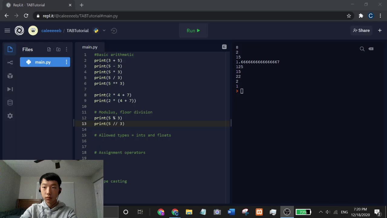 Intro to Programming and Python Part 3 Math Operators - YouTube