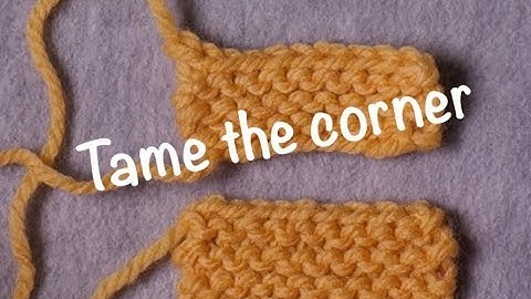 Neater Finish of Bind Off Corner // Technique Tuesday