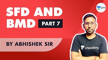 SFD AND BMD PART 7 | Strength of Materials | GATE 2022 Exam Preparation | Abhishek Sir
