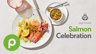 Poached Salmon & Creamed Leeks –Aprons® Cooking School Online.