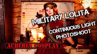 Military Lolita in Continuous Light Photoshoot screenshot 4