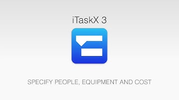 6. SPECIFY PEOPLE, EQUIPMENT AND COST IN ITASKX 3