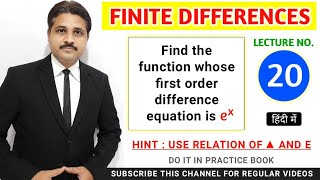 FINITE DIFFERENCES LECTURE 20 (SOLVED PROBLEM 14)