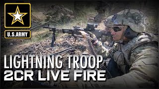 Lightning Troop, 3rd Squadron, 2CR live fire