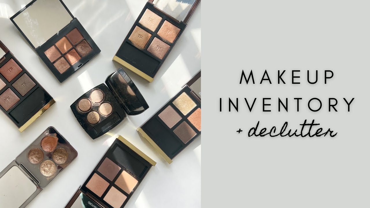 COMPLETE Makeup Collection | Taking Inventory and Decluttering - YouTube