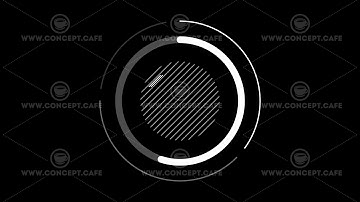 Infographic Element - Circle Chart on alpha channel