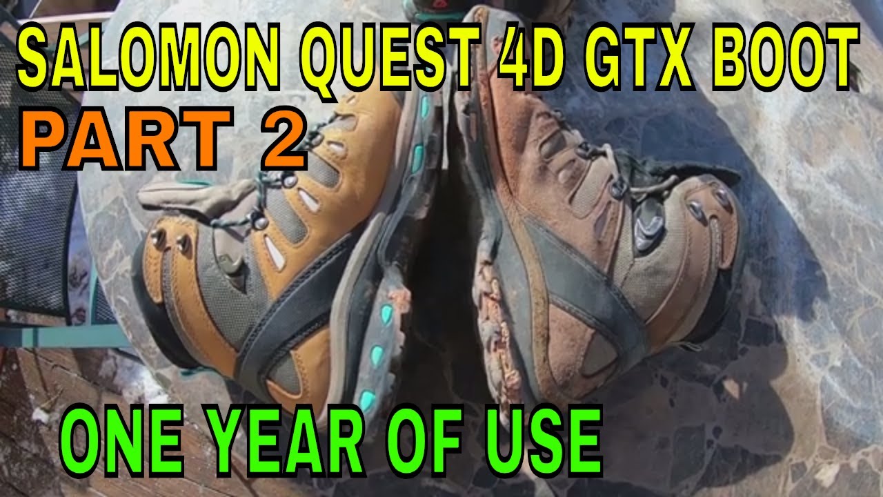 Salomon Quest GTX Boot Review, Part 2, One Year of Use