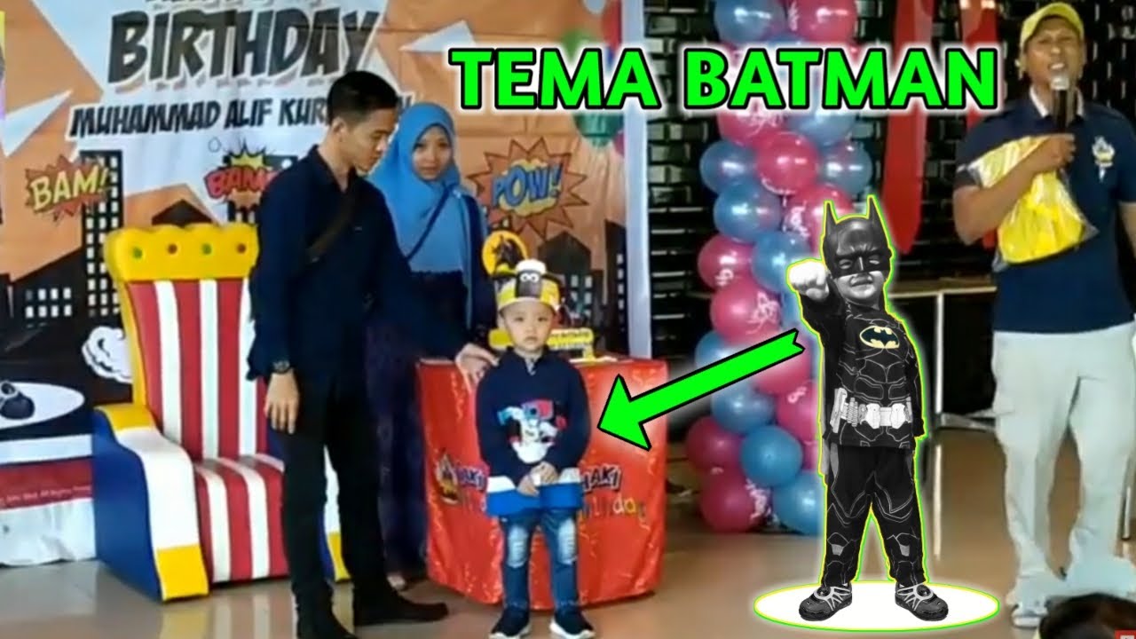 Ulang Tahun di KFC Mall Artha Gading - TEMA BATMAN ❤️ Happy Birthday AA ❤️