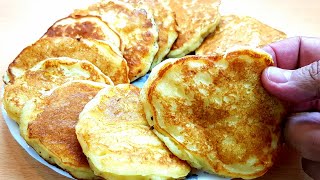 Juicy apple pancakes in just minutes ! simple and delicious breakfast\/ dessert recipe. quick