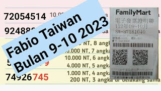 Undian Fabio Taiwan Bulan 9-10 tahun 2023