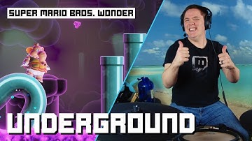 Underground Theme From Super Mario Bros. Wonder On Drums!
