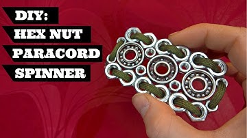 DIY Fidget Spinner Hex Nut Paracord | Fidget Spinner DIY