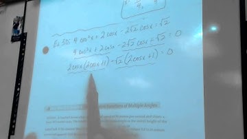 Pre Cal 5 3 Solving Trig Equations Part 2 6th