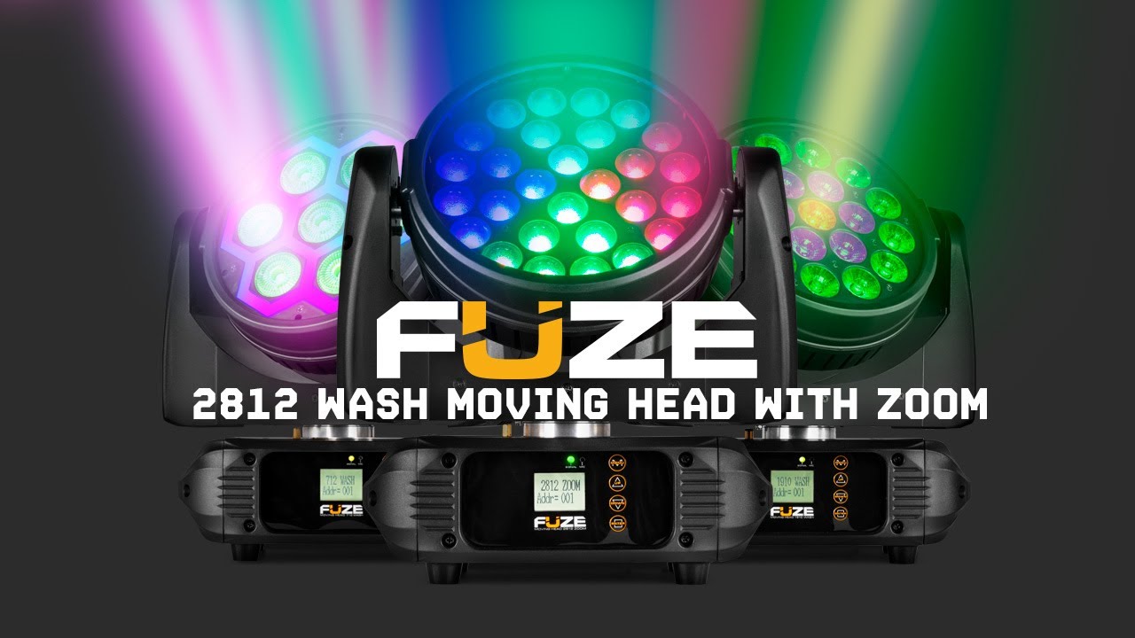 BeamZ Pro Fuze2812 Wash Moving Head with Zoom - 150.350 - YouTube