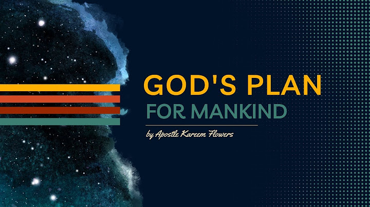God's Plan For Mankind || Apostle Kareem Flowers