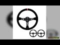 RacingGame Steering Wheels Suede PU Leather Drift Sport Deep Rally Universal Classic Microfiber Alu
