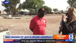 Media Coverage at Opening Day Lake Elsinore,  #KTLA5