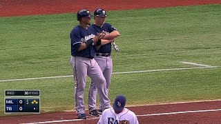 MIL@TB: Maldonado opens scoring with two-run single