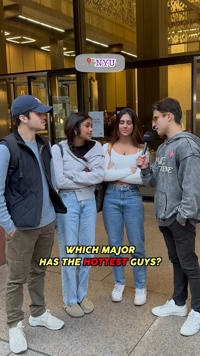 Asking NYU students which major is the hottest 🔥 #students #college #nyu #streetinterview