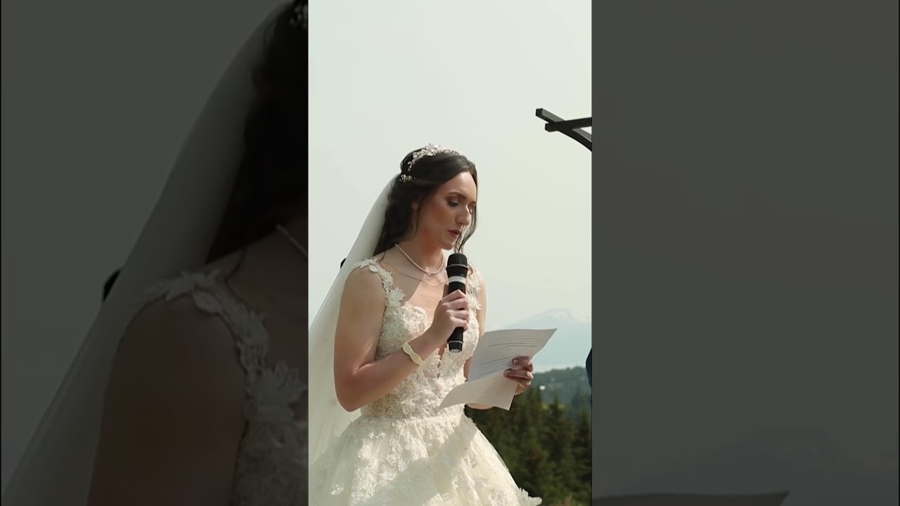 Highschool sweethearts wedding vows | destination wedding alaska