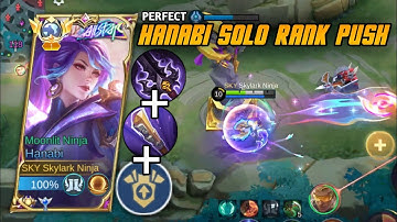 PERFECT!! HANABI BUILD FOR SOLO RANK PUSH🔥 HANABI TOP 1 GLOBAL GAMEPLAY ~MLBB