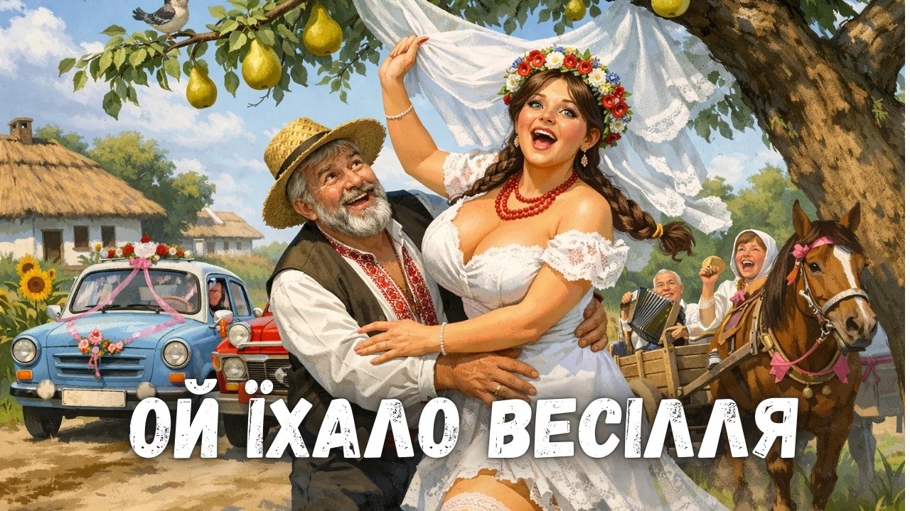 Ой їхало весілля попід нашу грушку...ЗАПАЛЬНА УКРАЇНСЬКА ПІСНЯ