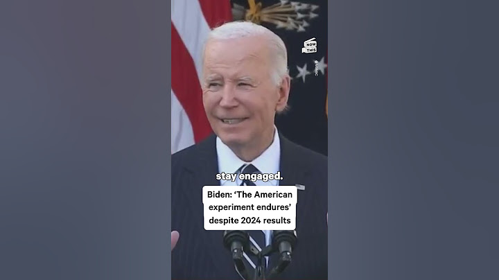 Biden Addresses the 2024 Election Results: 'Keep the Faith'
