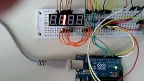 Arduino project-7-segment patterns