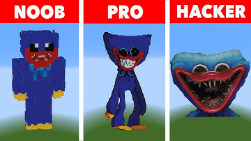 NOOB VS PRO VS HACKER Minecraft Pixel art 💥 Huggy Wuggy