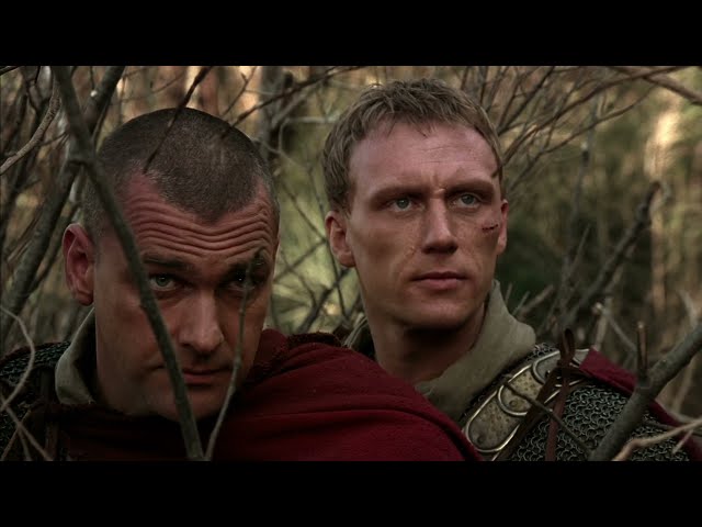 Lucius Vorenus and Titus Pullo Saving Octavian (HBO's Rome S01xE01) class=