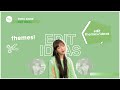 edit ideas!