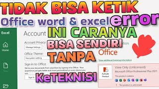 Belajar Mengatasi Product Activation Failed Pada Microsoft Excel/Word Pakai Cara ini #office #failed