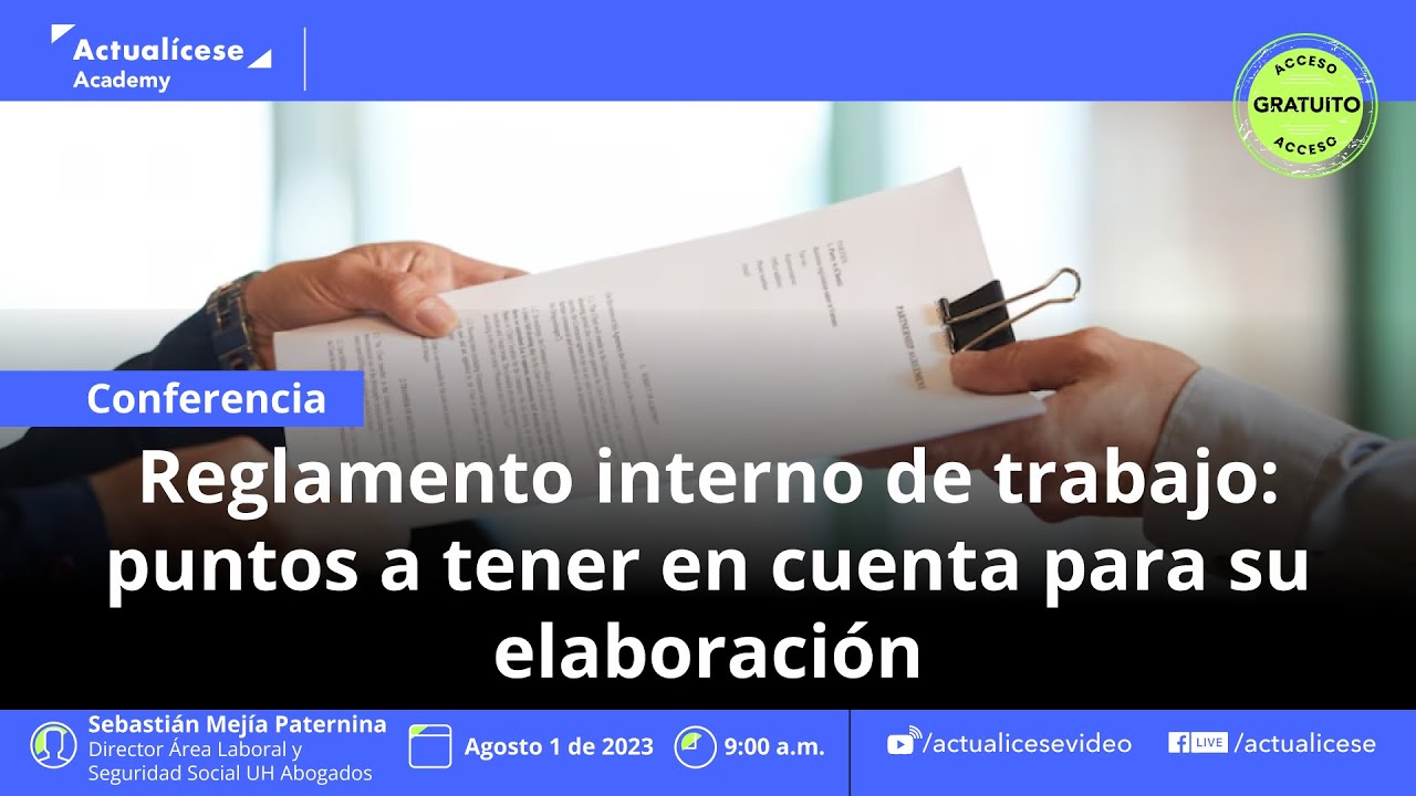 Reglamento interno de trabajo: puntos a tener en cuenta para su