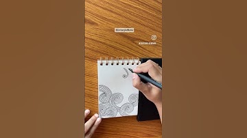 Zentangle - Sand Swirl | Mindful Art | Pattern #art #drawing #mindfulness #tutorial  #mentalhealth