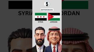 DIFFERENCES BETWEEN SYRIA AND JORDAN |5 SMALL DIFFERENCES |GK |GENERAL KNOWLEDGE
