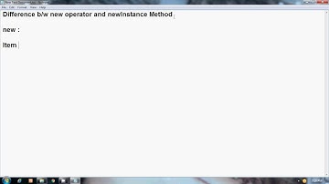 Java Interview Questions : Difference between new operator and newInstance method(Part 1)