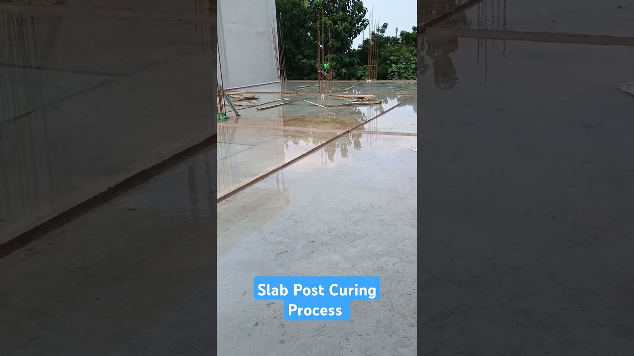 || Slab Post Curing Process || Water Ponding At Slab || Increasing Strength Of Slab 🔥✅ ||