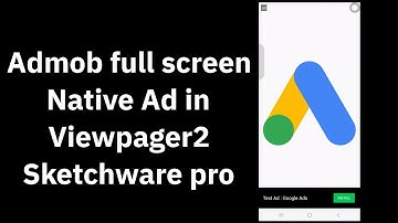 full screen native ad in viewpager2 with facts api example Sketchware pro 