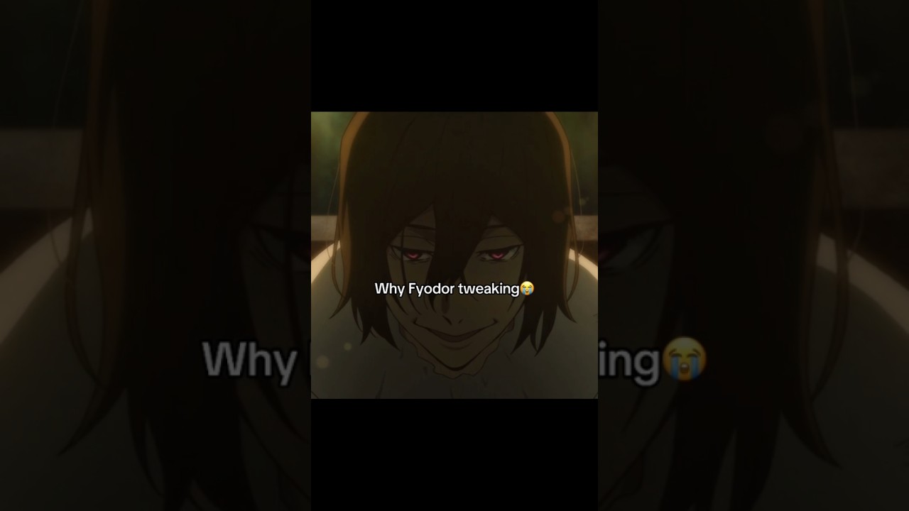 Fyodor was definitely on something in this scene | Bungou Stray Dogs | 