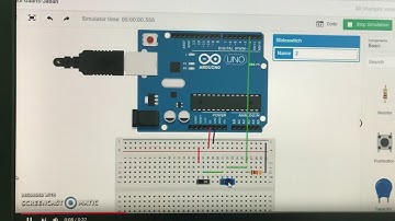 LED with 2 Buttons Arduino Simulator