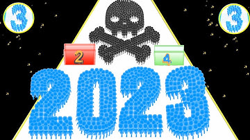 Satisfying Mobile Game / Crowd Number 3D - Number Run 3D 2048 Numbers Gameplay Android, iOS part 1