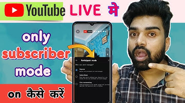 Subscriber mode on kaise kare ।। Youtube Live me only subscriber mode kaise ON karen।। 2025