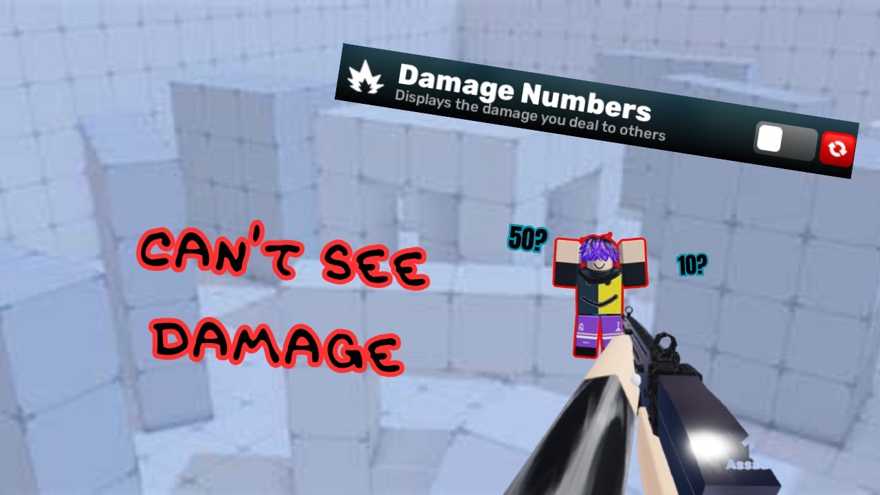 Roblox Rivals but I can't see how much damage I do - YouTube