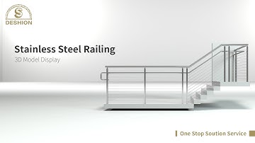🌟3D Model Show--Stainless Steel Handrails🌟